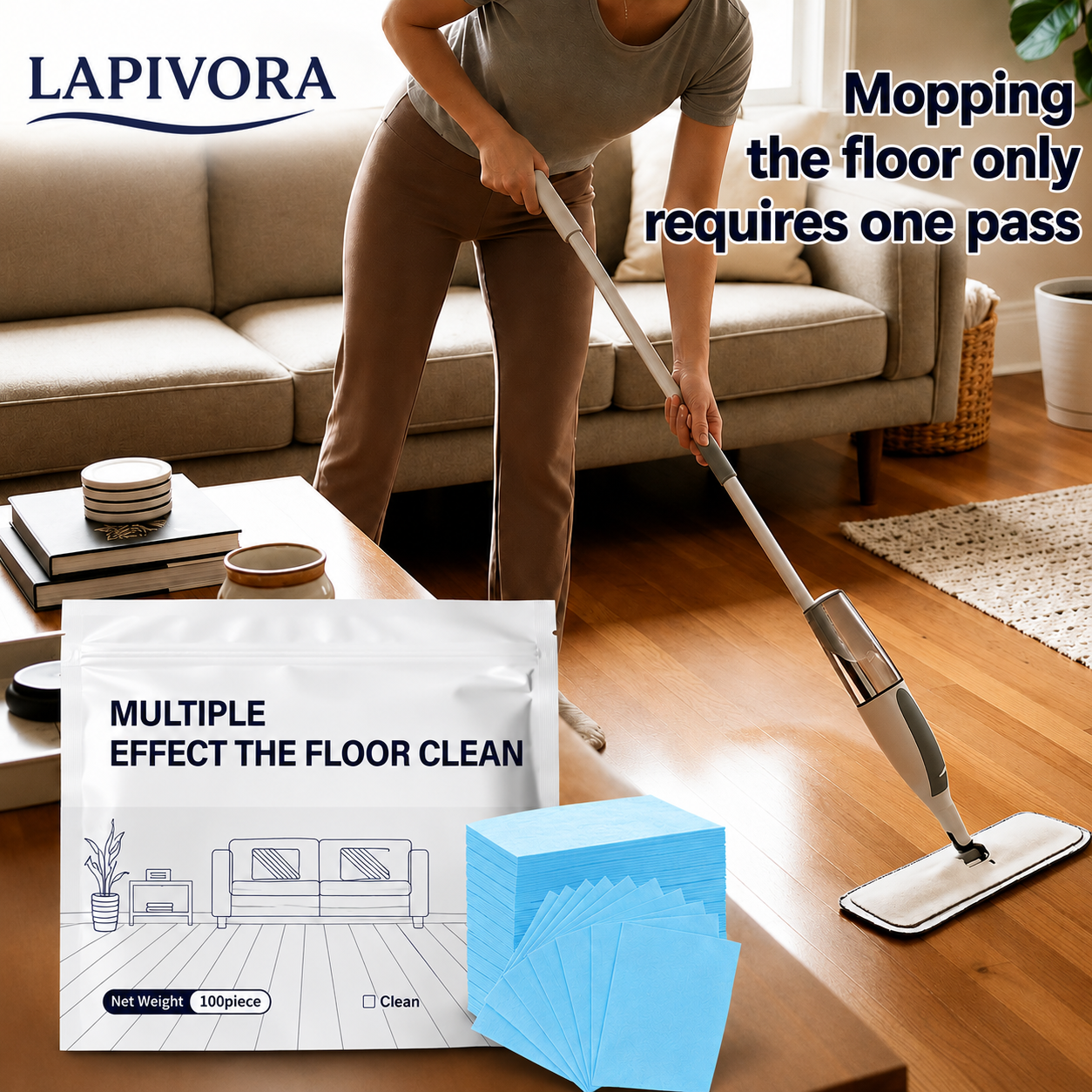 Piece Floor Cleaning Tablets — Multi-Surface Cleaner | Pack of 100
