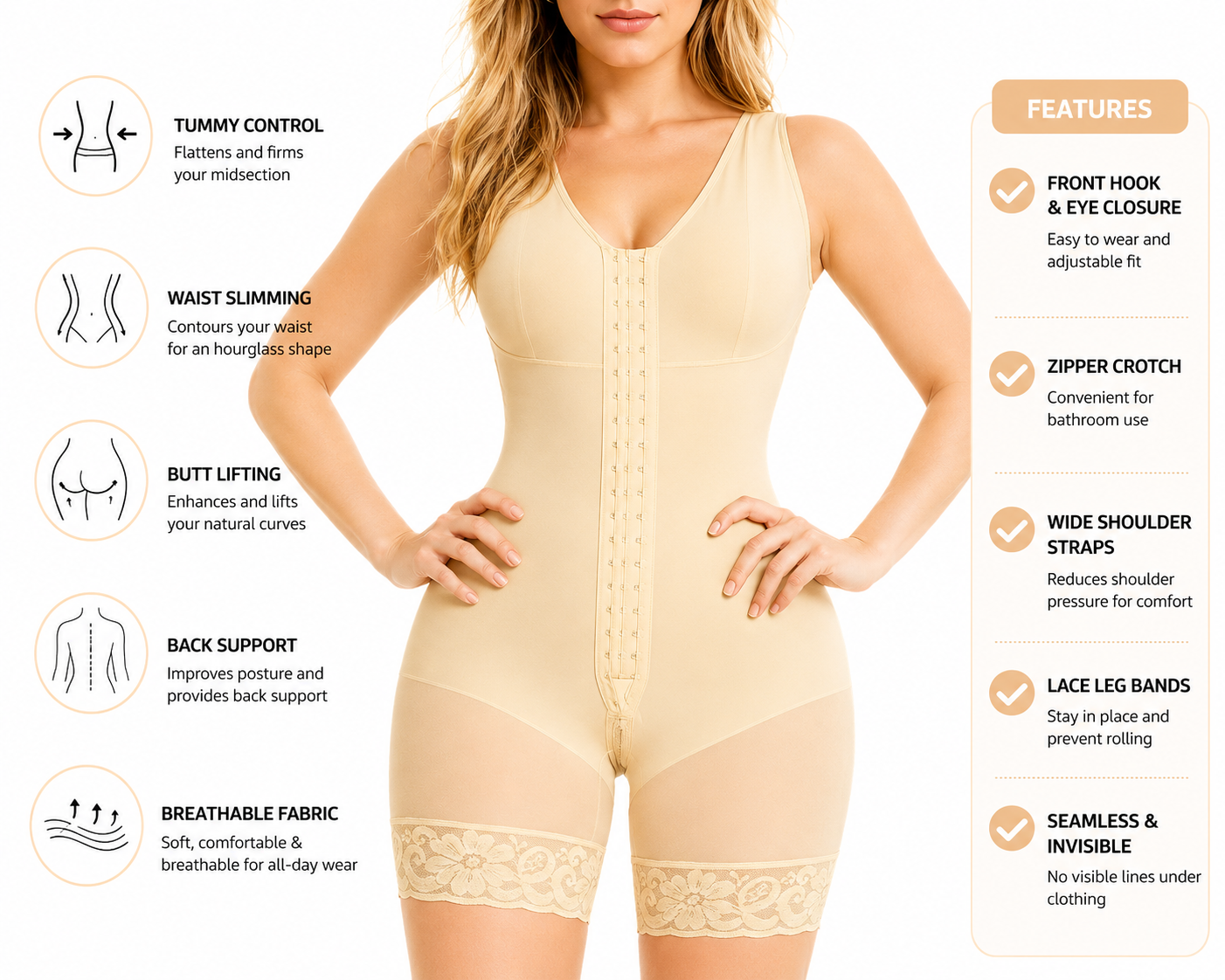 LAPIVORA Tummy Control & Butt Lifting Shapewear for Women