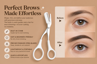 Precision Eyebrow Trimming Scissors With Comb