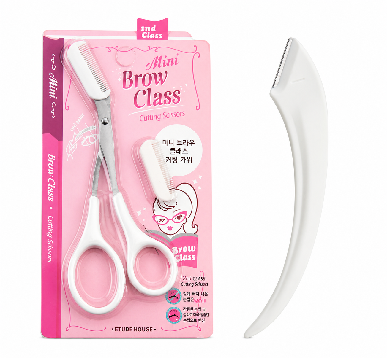 Precision Eyebrow Trimming Scissors With Comb
