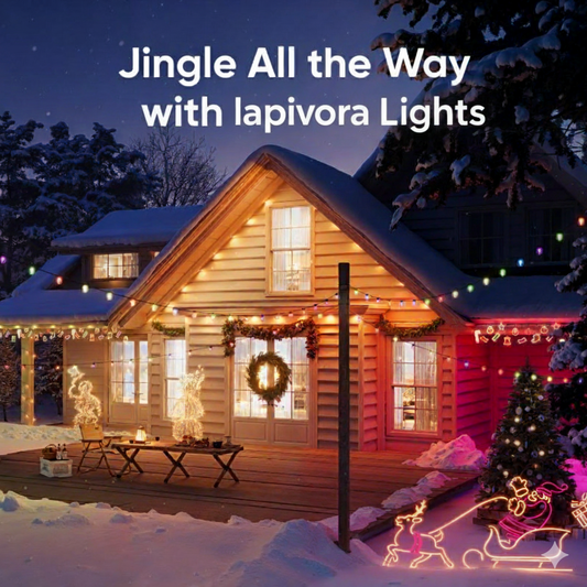 Permanent Outdoor Lights, White, LED Lights Smart RGB Lights Daily and Festive Up. AI Lighting Themes for Christmas APP Control