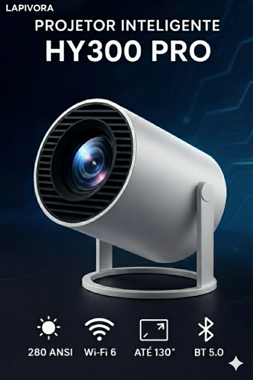 Outdoor Portable Projector Mini 4K Decoding Projector with 5G WiFi 6 & Bluetooth