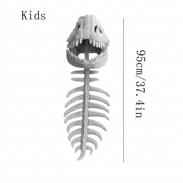 Cute Realistic Dinosaur Skeleton Plush Toy