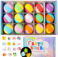 LAPIVORA Surprise Bath Bombs With Toys For KIDS Pack of 12
