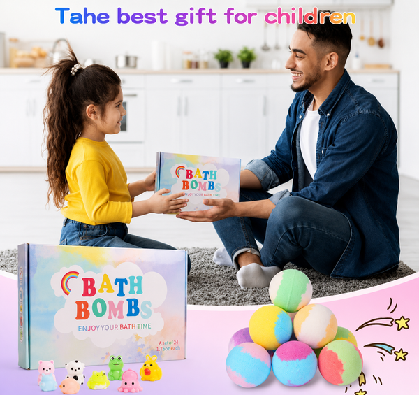 LAPIVORA Surprise Bath Bombs With Toys For KIDS Pack of 12