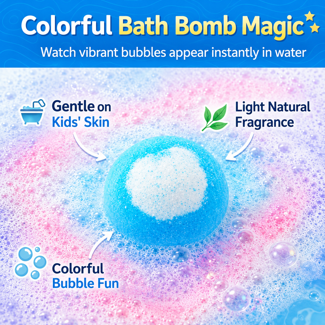 LAPIVORA Surprise Bath Bombs With Toys For KIDS Pack of 12