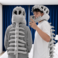 Cute Realistic Dinosaur Skeleton Plush Toy