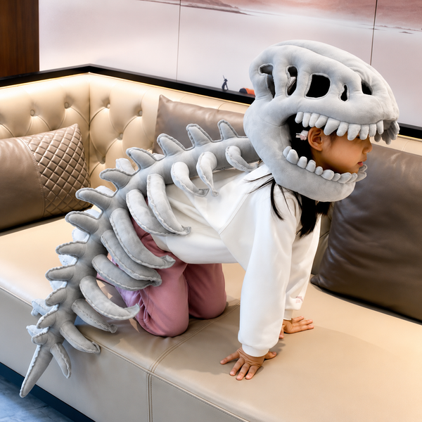 Cute Realistic Dinosaur Skeleton Plush Toy
