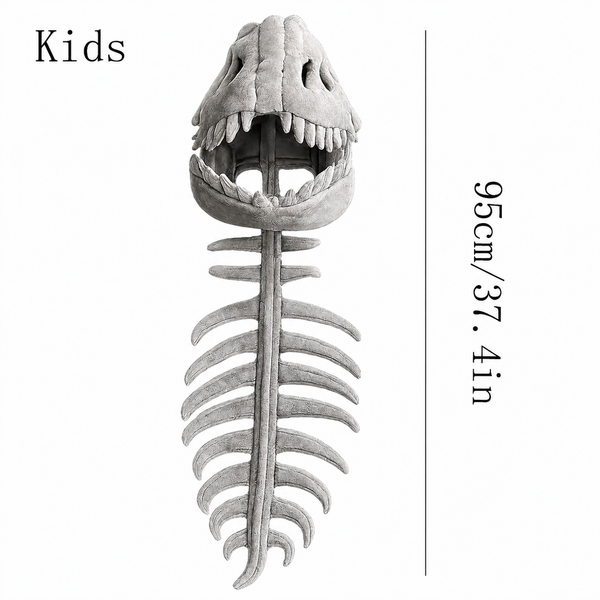Cute Realistic Dinosaur Skeleton Plush Toy