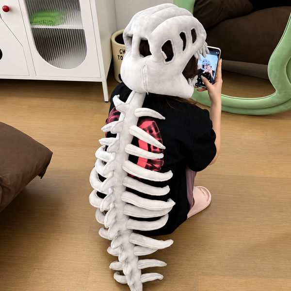 Cute Realistic Dinosaur Skeleton Plush Toy