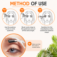 Precision Eyebrow Trimming Scissors With Comb