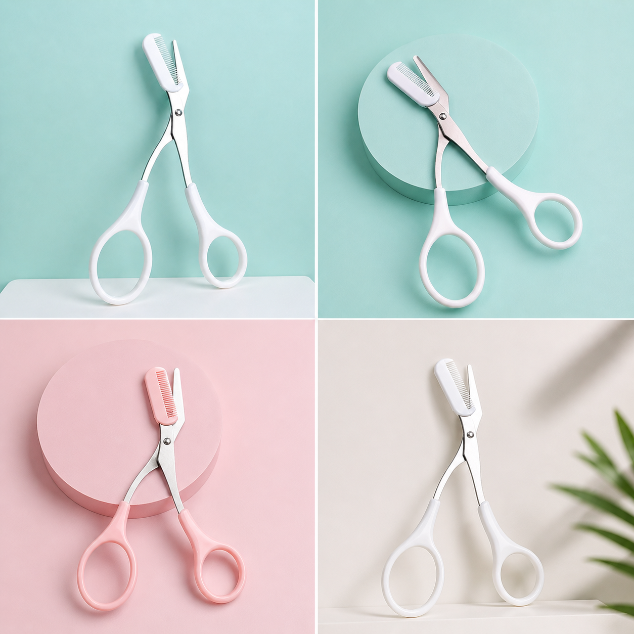 Precision Eyebrow Trimming Scissors With Comb