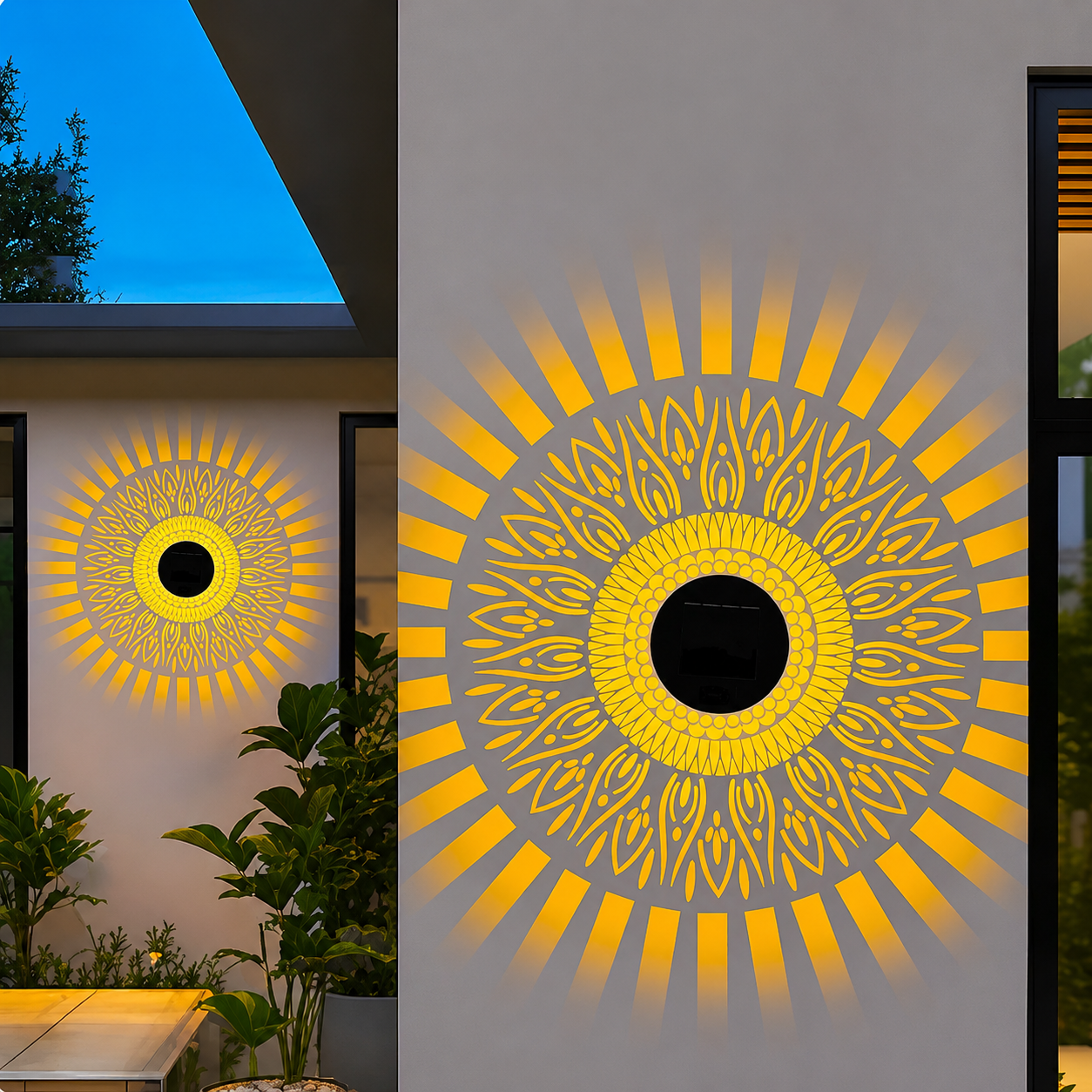 Solar Outdoor Wall Light Projector