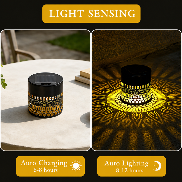 Solar Outdoor Wall Light Projector