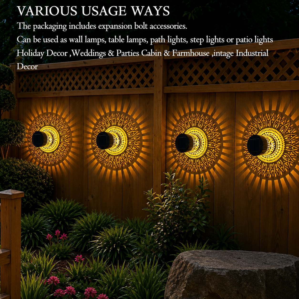 Solar Outdoor Wall Light Projector