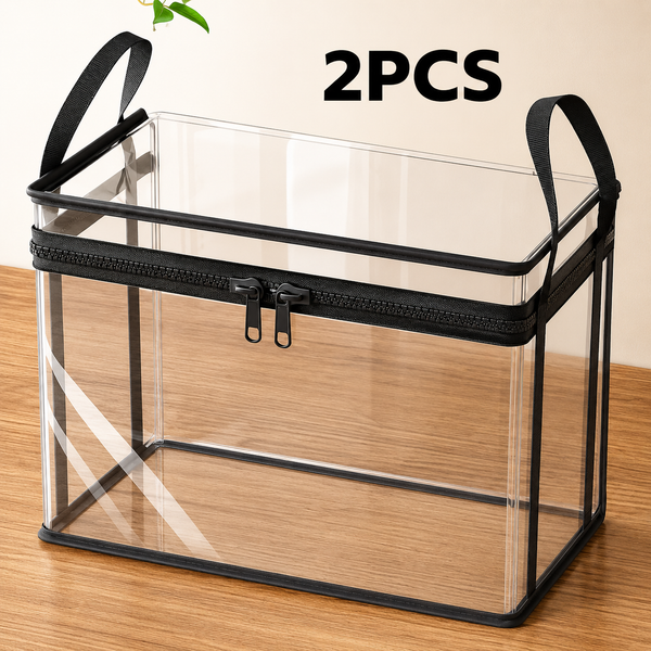 Boîtes de rangement transparentes pliables