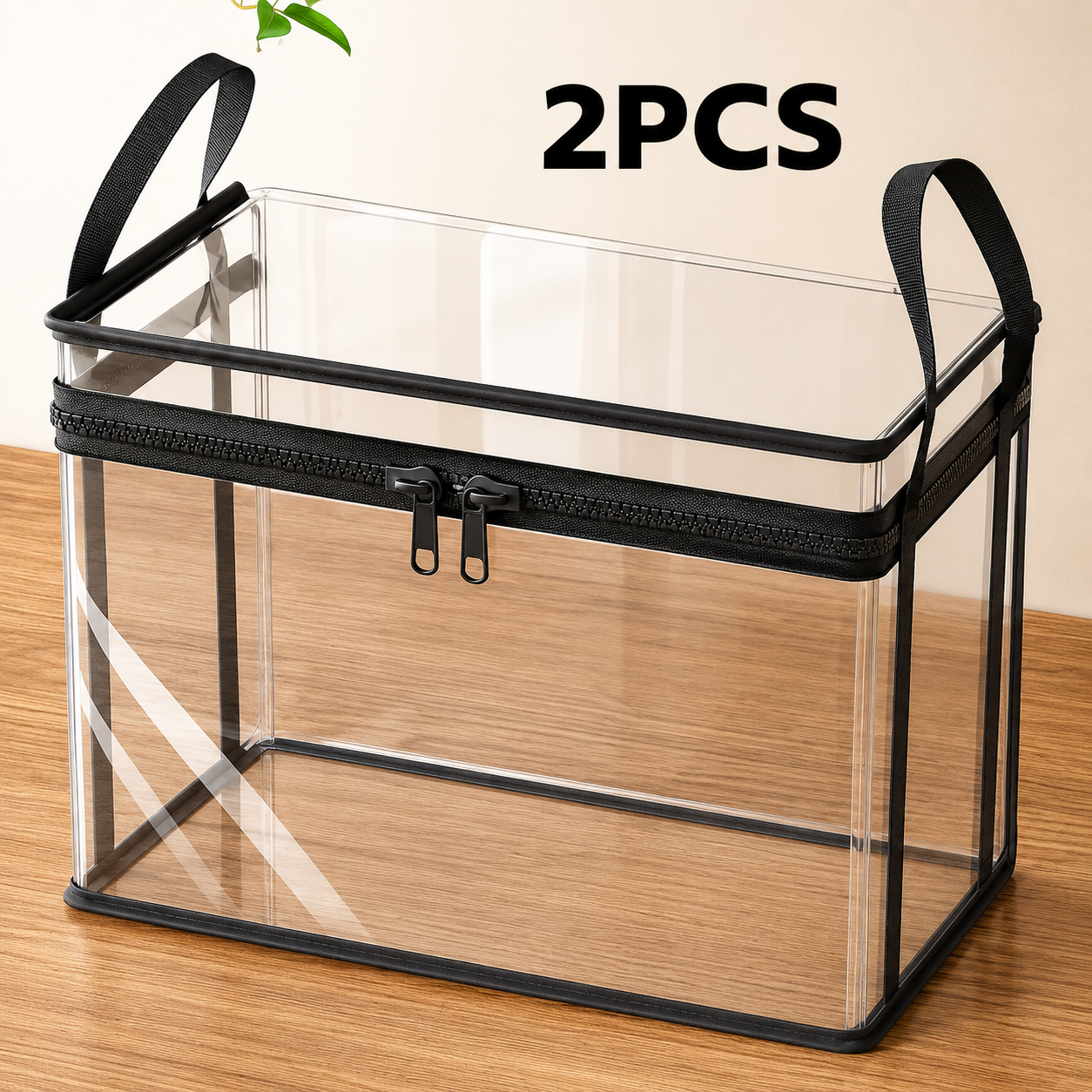 Boîtes de rangement transparentes pliables