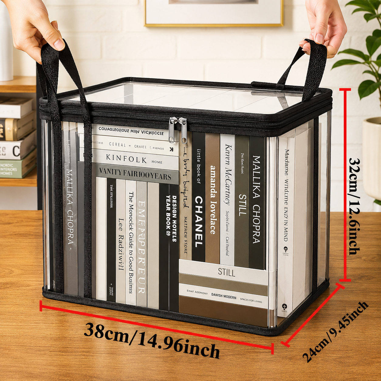 Boîtes de rangement transparentes pliables